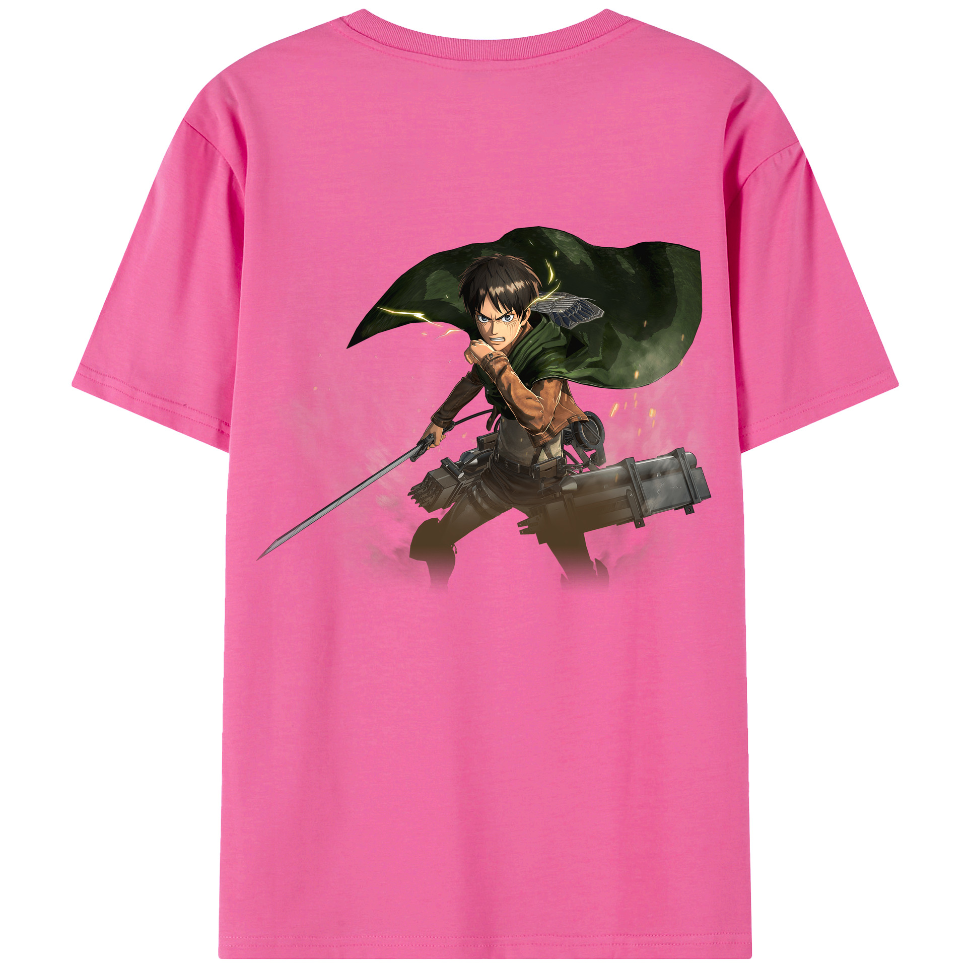 （画像用） 進撃の巨人 エレン･イェーガー Attack on Titan Eren Jäger レディース半袖Tシャツ(バックプリント)